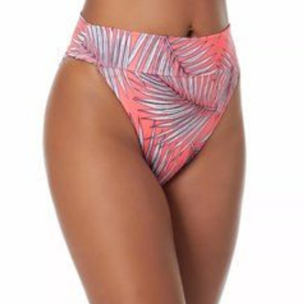 Hurley tropic leaf high waist bikini bottom